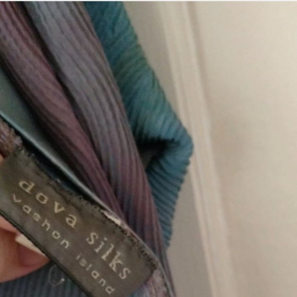 Art To Wear Silk Kimono Jacket Topper Dova Silk - Picture 5 of 7